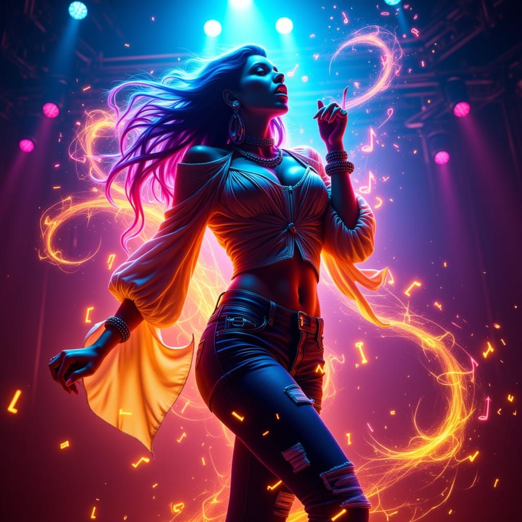 Pop Star Sings, Conjuring Music and Magic on Stage