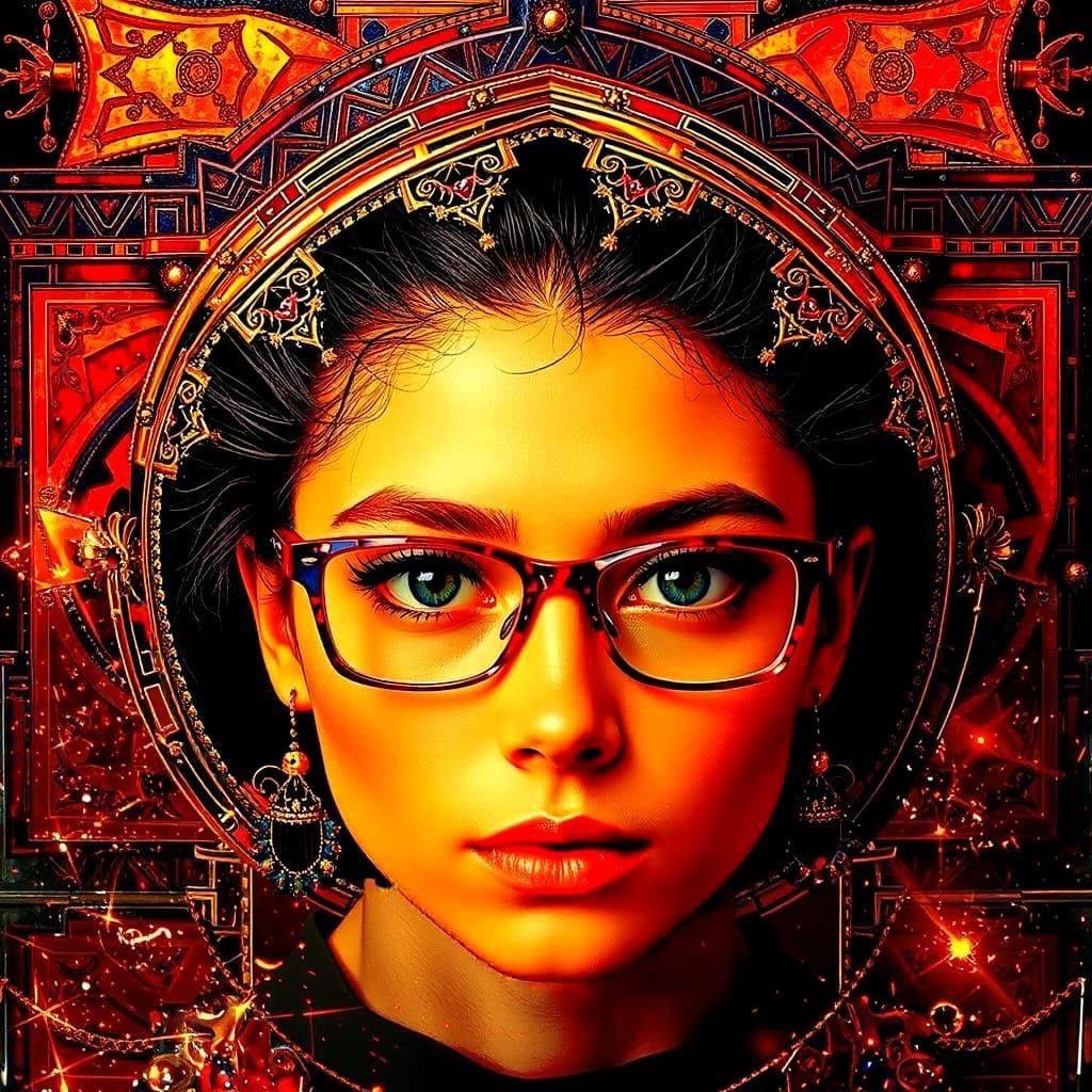 Mirrored Geometry in Vibrant Hues