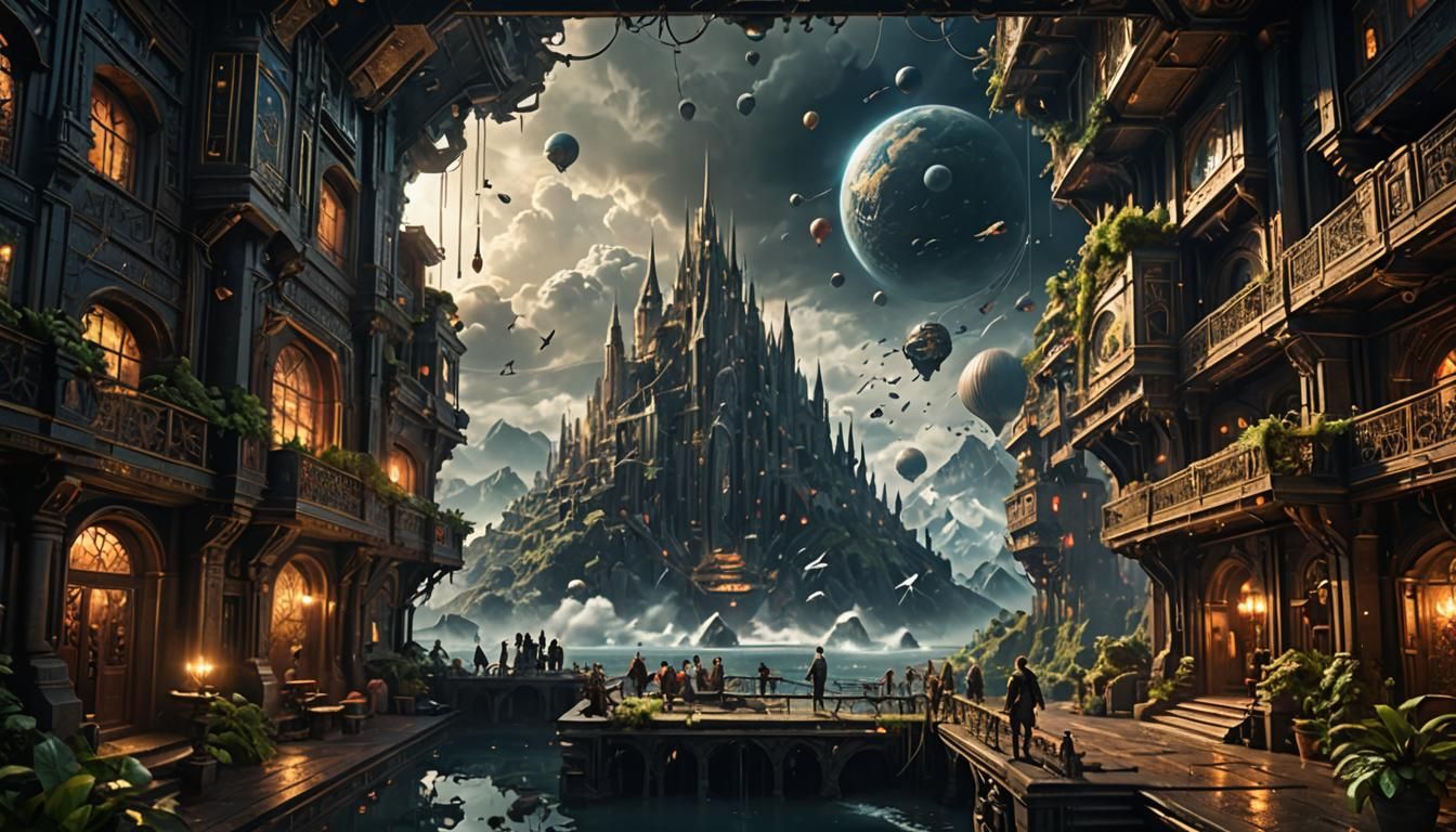 Overwhelmed by Email: A Dramatic Digital Painting