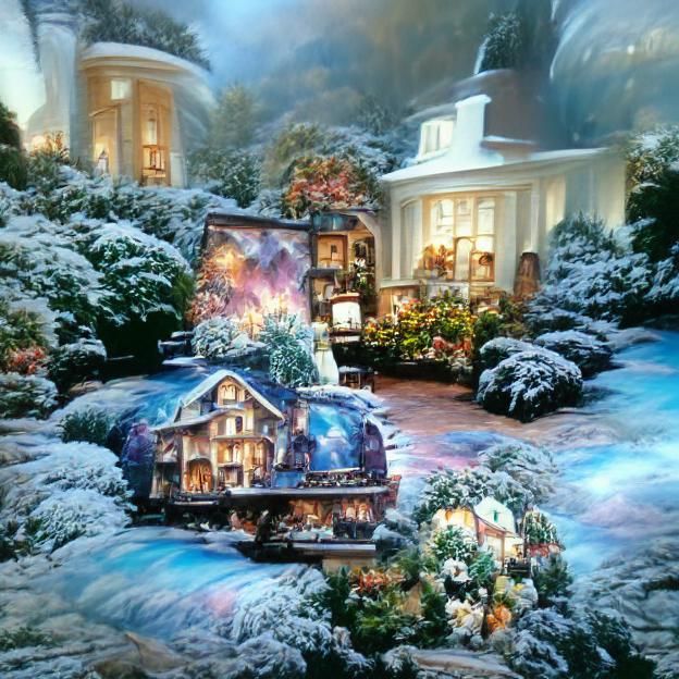 Idyllic Winter Cottage in Luminous Style