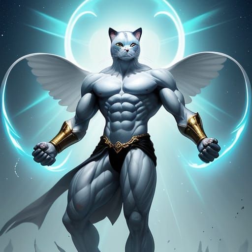 Anime Cat Superhero Ascended Meme Deity