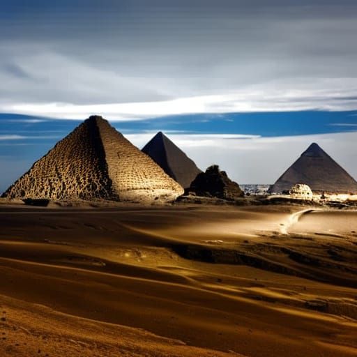 Hyperrealistic Pyramids of Ancient Egypt in HDR