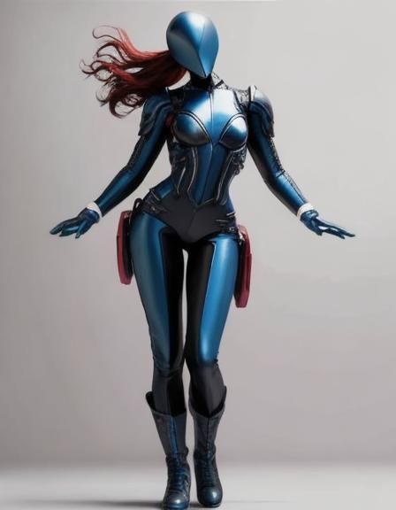 Hyperrealistic Distorted Skull in Vivid Colors