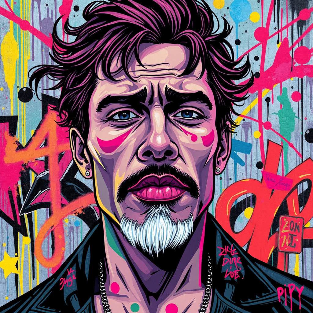 Gigolo in Hyper-Vibrant Street Art Scene