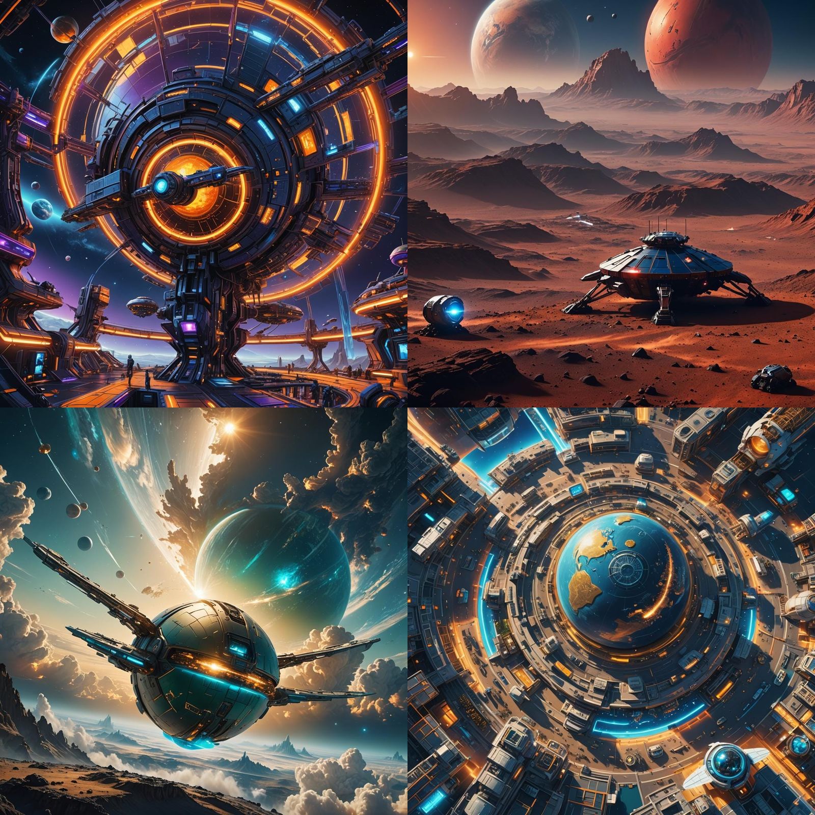 Earth: Launchpad for Space Exploration in Detailed Matte Pai...