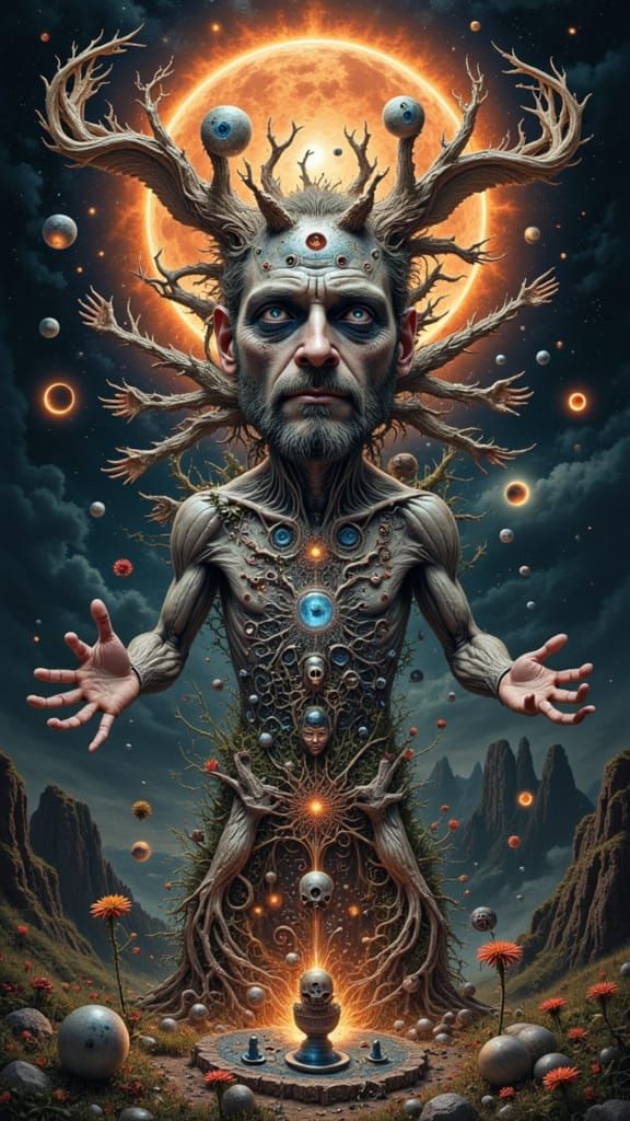 Fractal Clones Mutating Within a Man's Mindscape