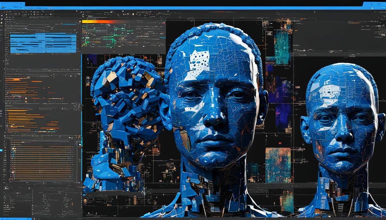 BlueGPT Multi-Model Integration in Hyperrealistic Splash Art