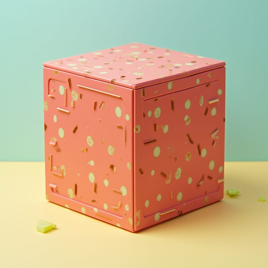 Vibrant 3D Cube Advertising Technical Assistance