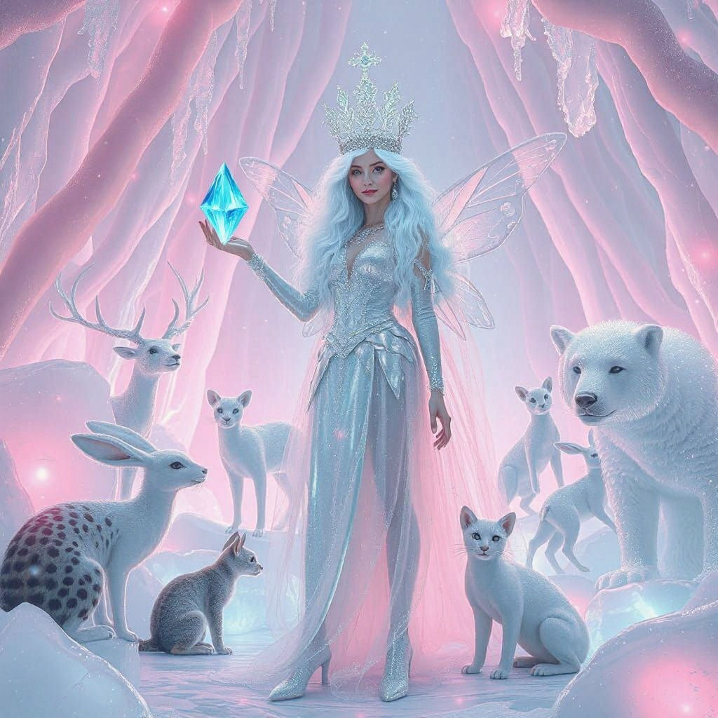 Ice Fairy Goddess in Sparkling Palace