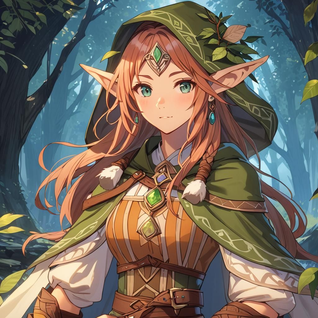 Wood Elf Druid from Dungeons and Dragons