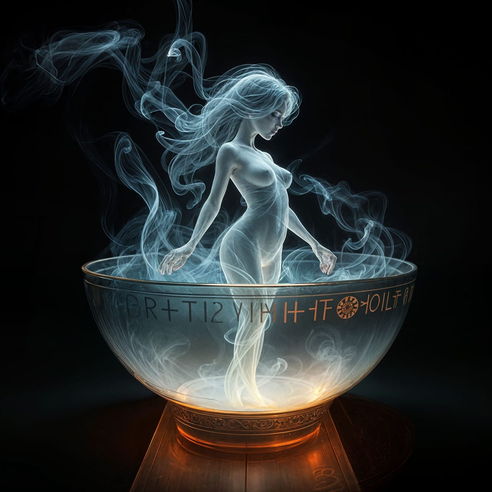 Ethereal Smoke Portal: Digital Art Dimension