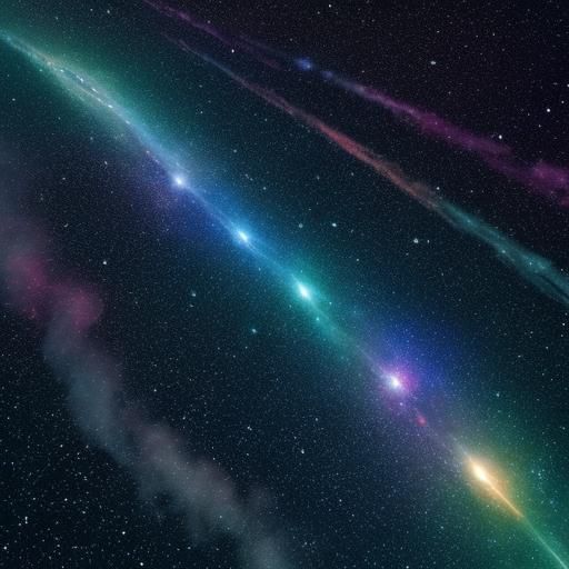 Cosmic Sea Creatures Swimming in Space