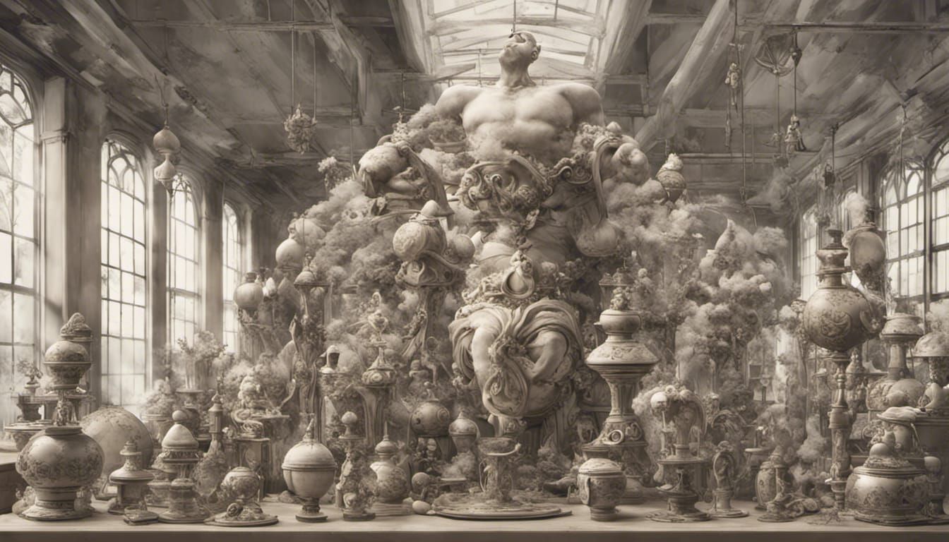 Goddess Glassblower Creates Human, Robot out of Glass