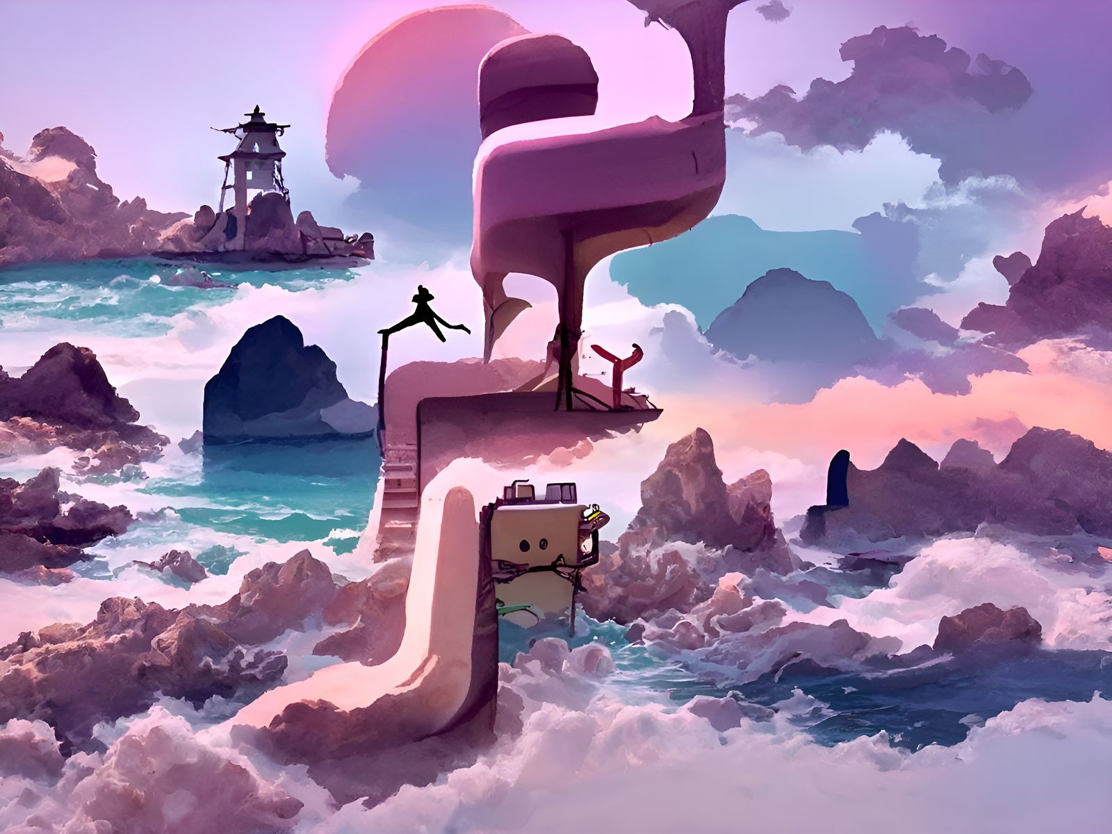 Cute 2D Platformer Game Art Illustration