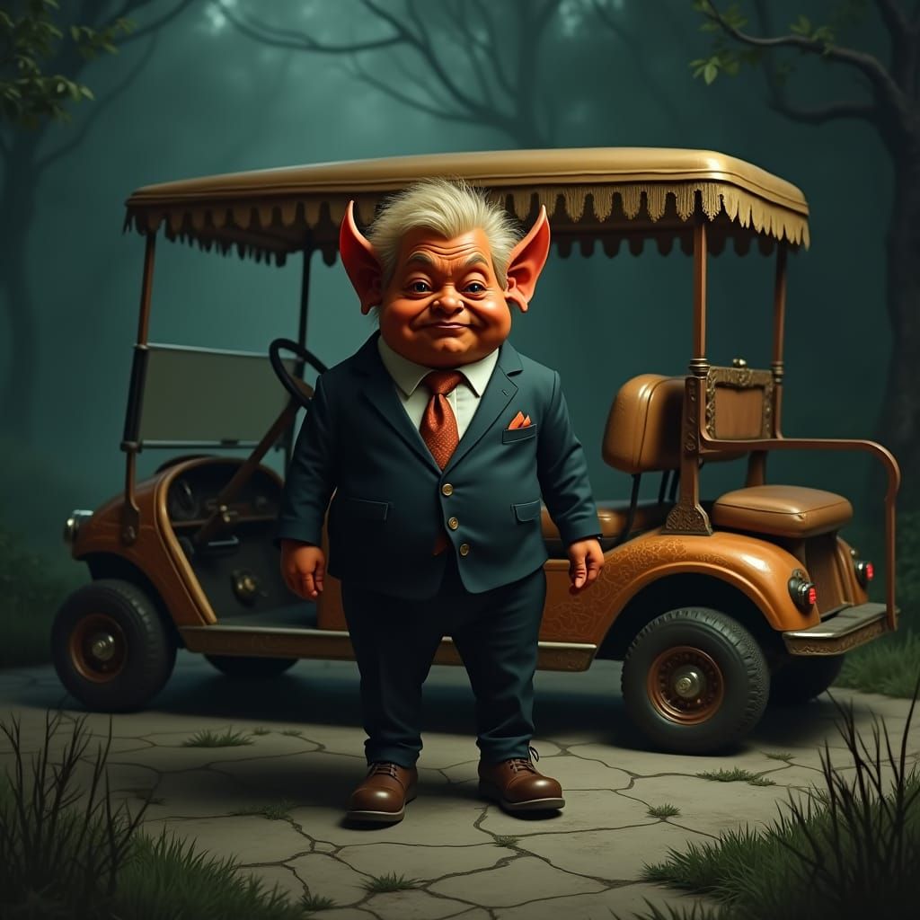 Gothic Imp in Post-Apocalyptic Golf Course