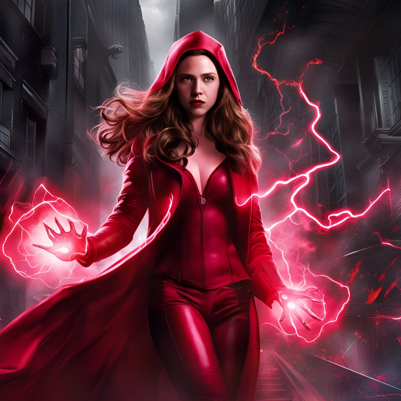 Mystical Scarlet Witch Portrait