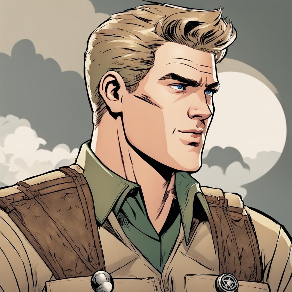 Steve Trevor AI Portrait