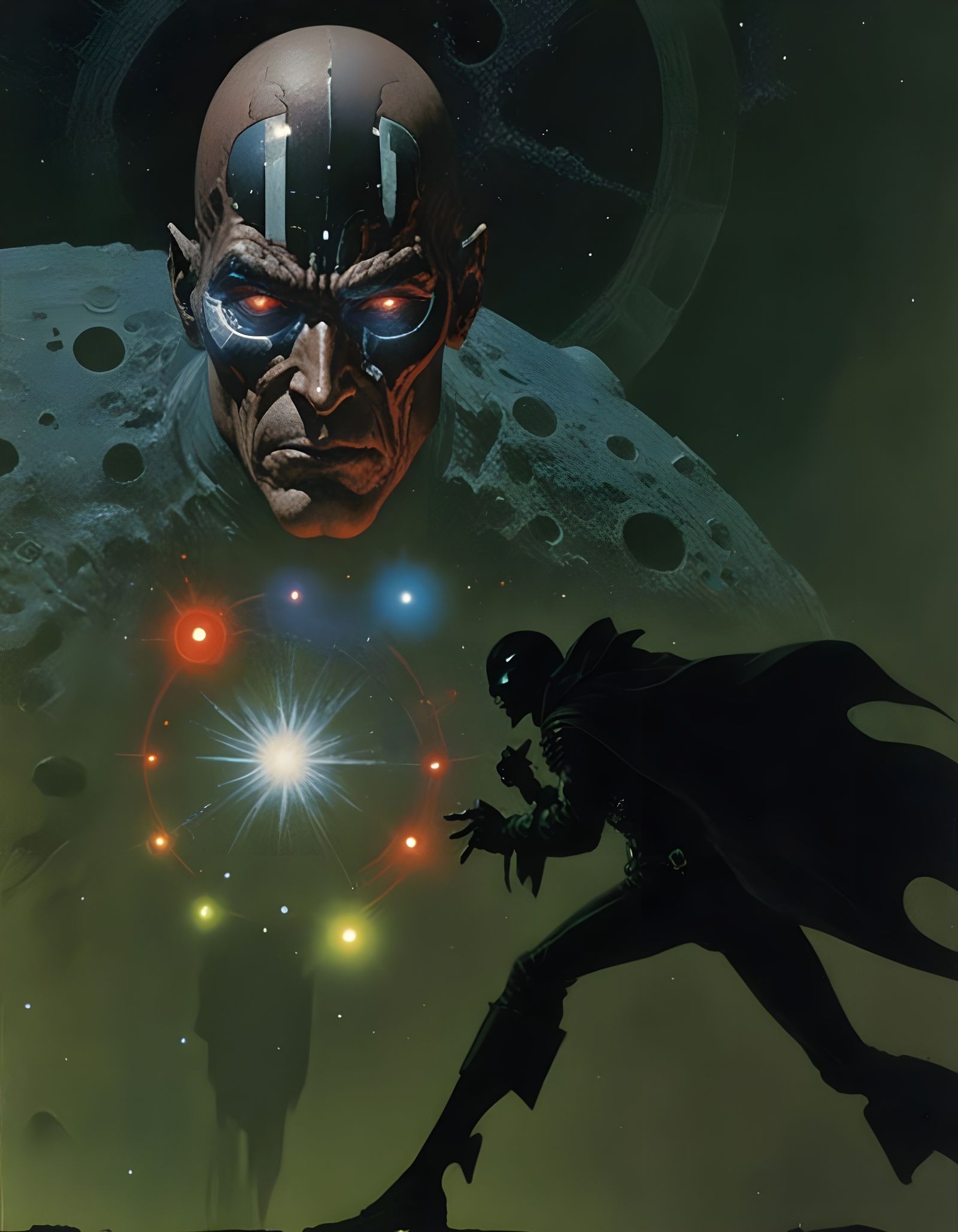 Cyberpunk Dark Lord on a Galactic Quest