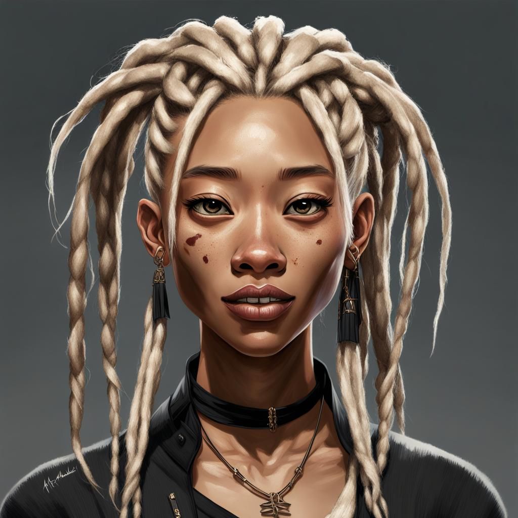 Detailed Portrait of Teenager with Vitiligo