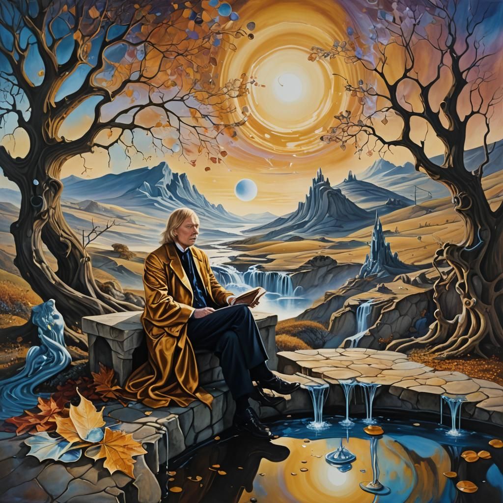 Wakeman and Merlin in Surreal Dreamscape
