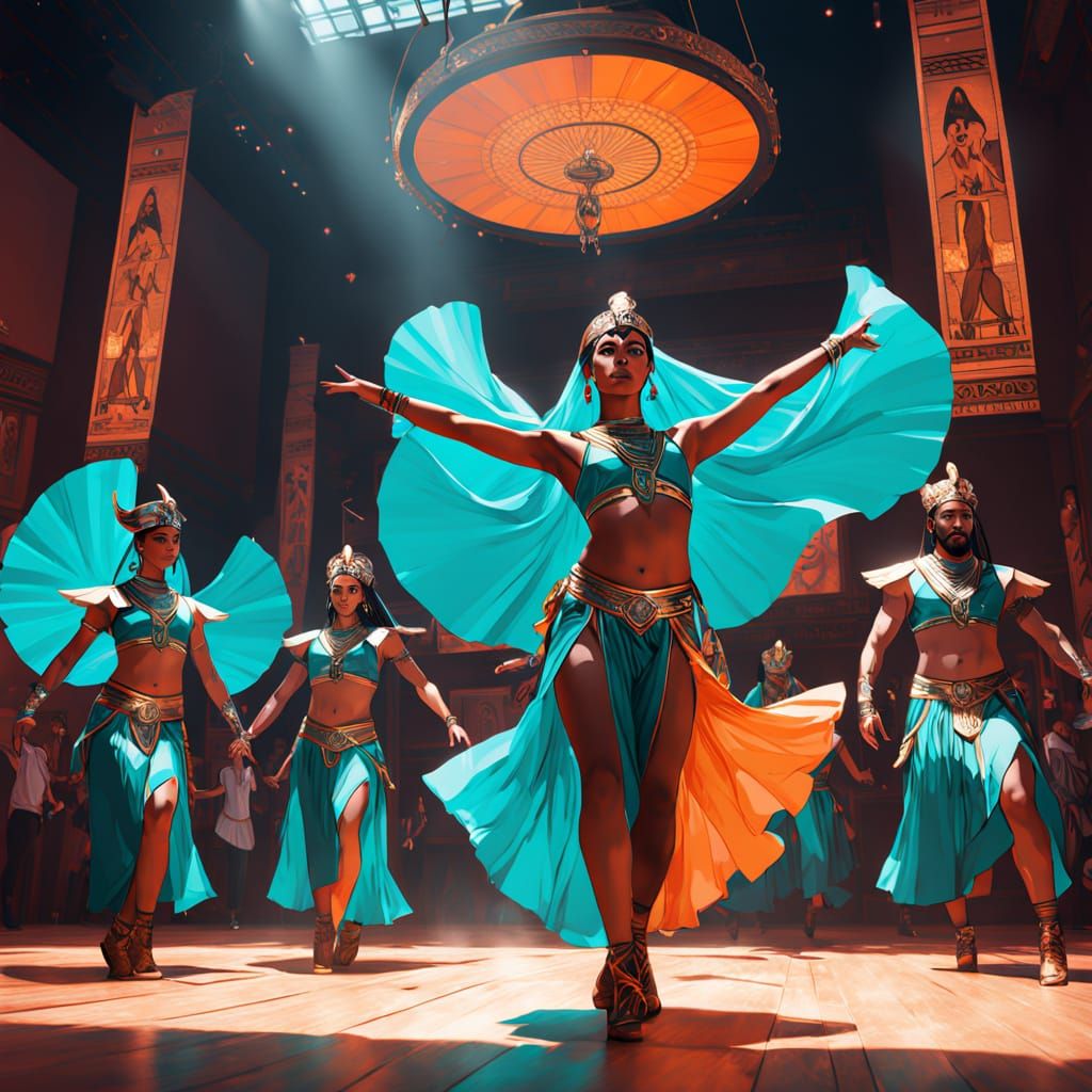 Egyptian Tahtib Ceremony Unfolds in Modern Dance Studio