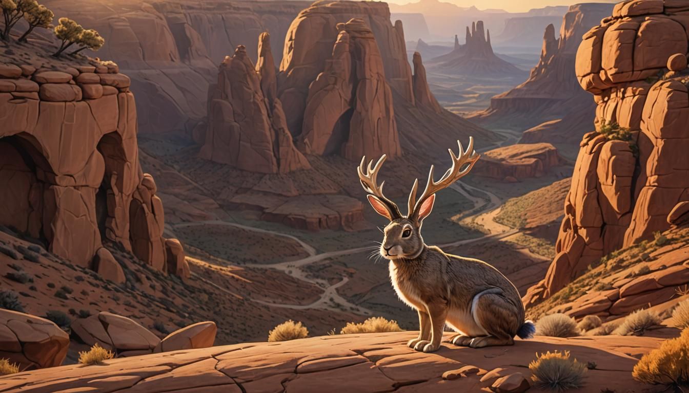 Mystical Jackalope at Arches National Park