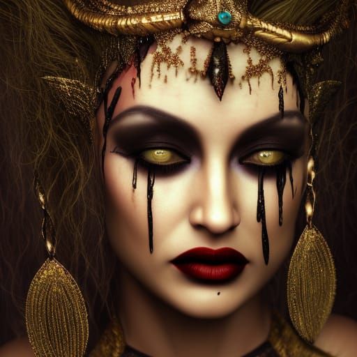 Queen of the Damned: Morbid, Detailed Portrait