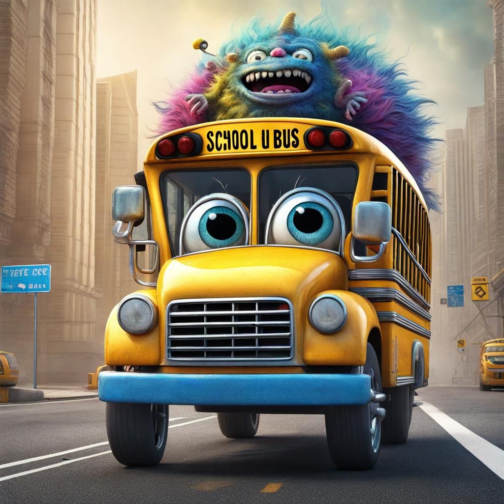 getting on the school bus