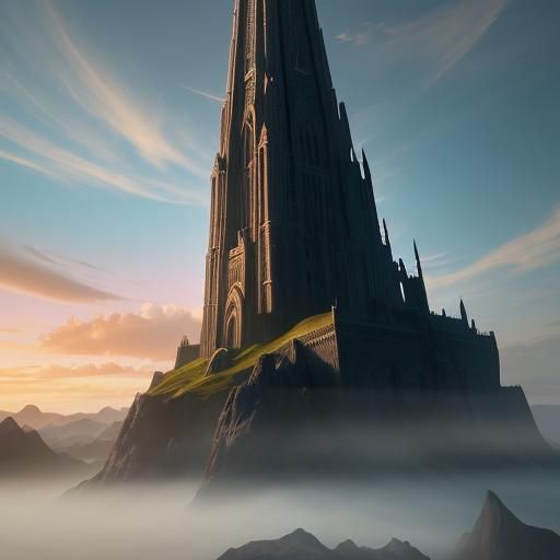 Eiffel-Inspired Tower Shines in Fantasy Concept Art