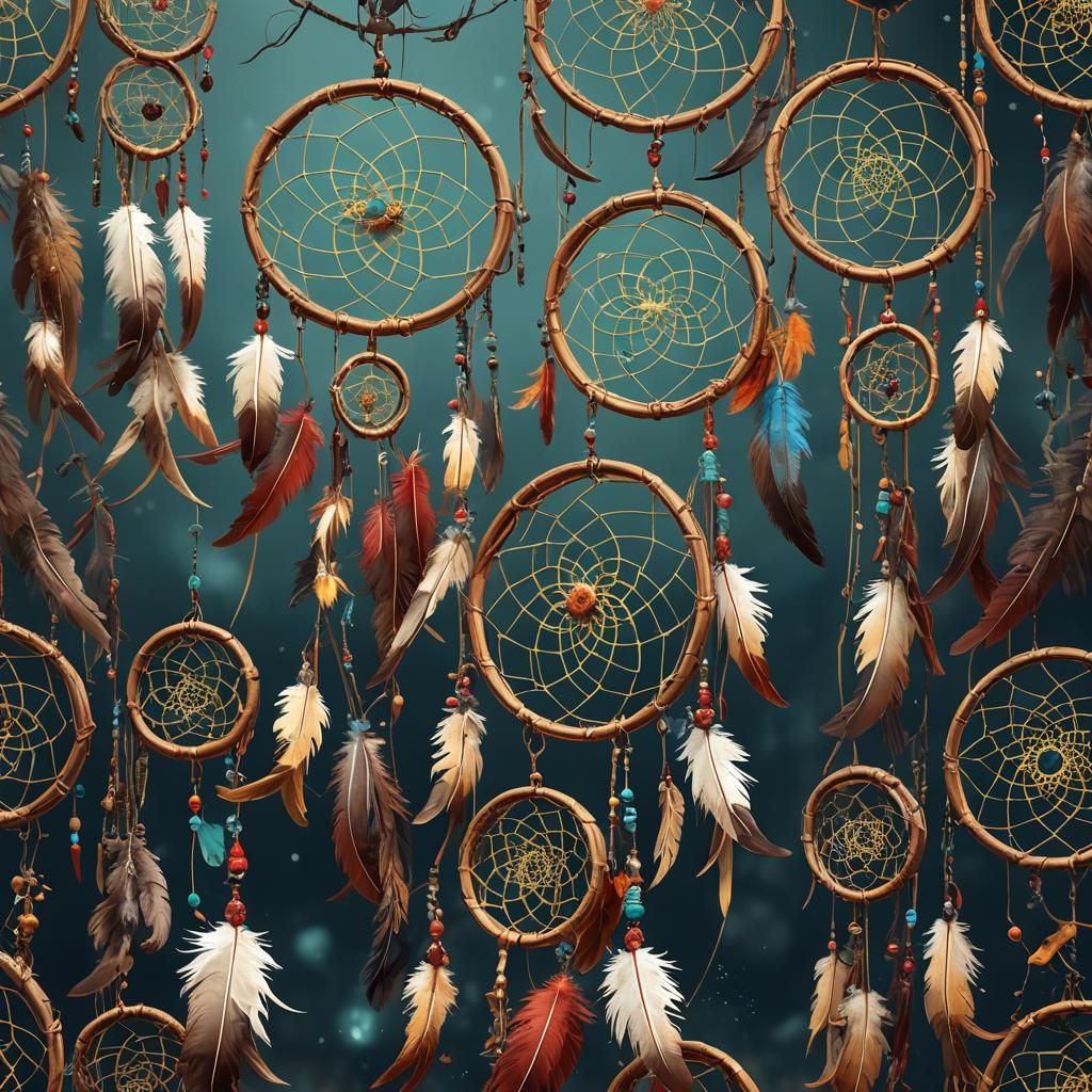 Fantastical Dream Catchers in Detailed Digital Art