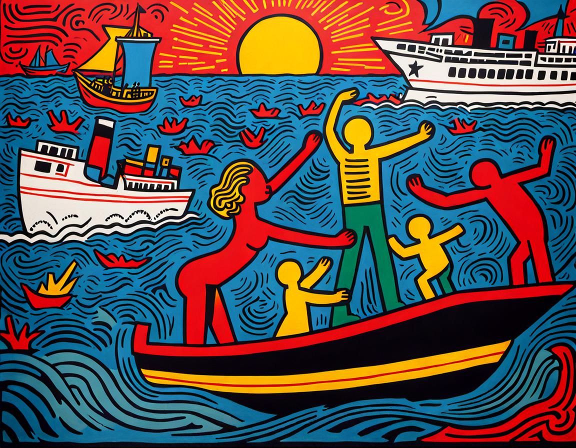 Heroic Rescue in Pop Art