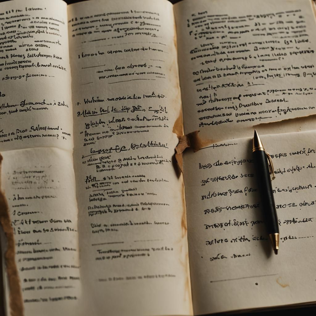 Noir Diary Portrait with Rembrandt Lighting