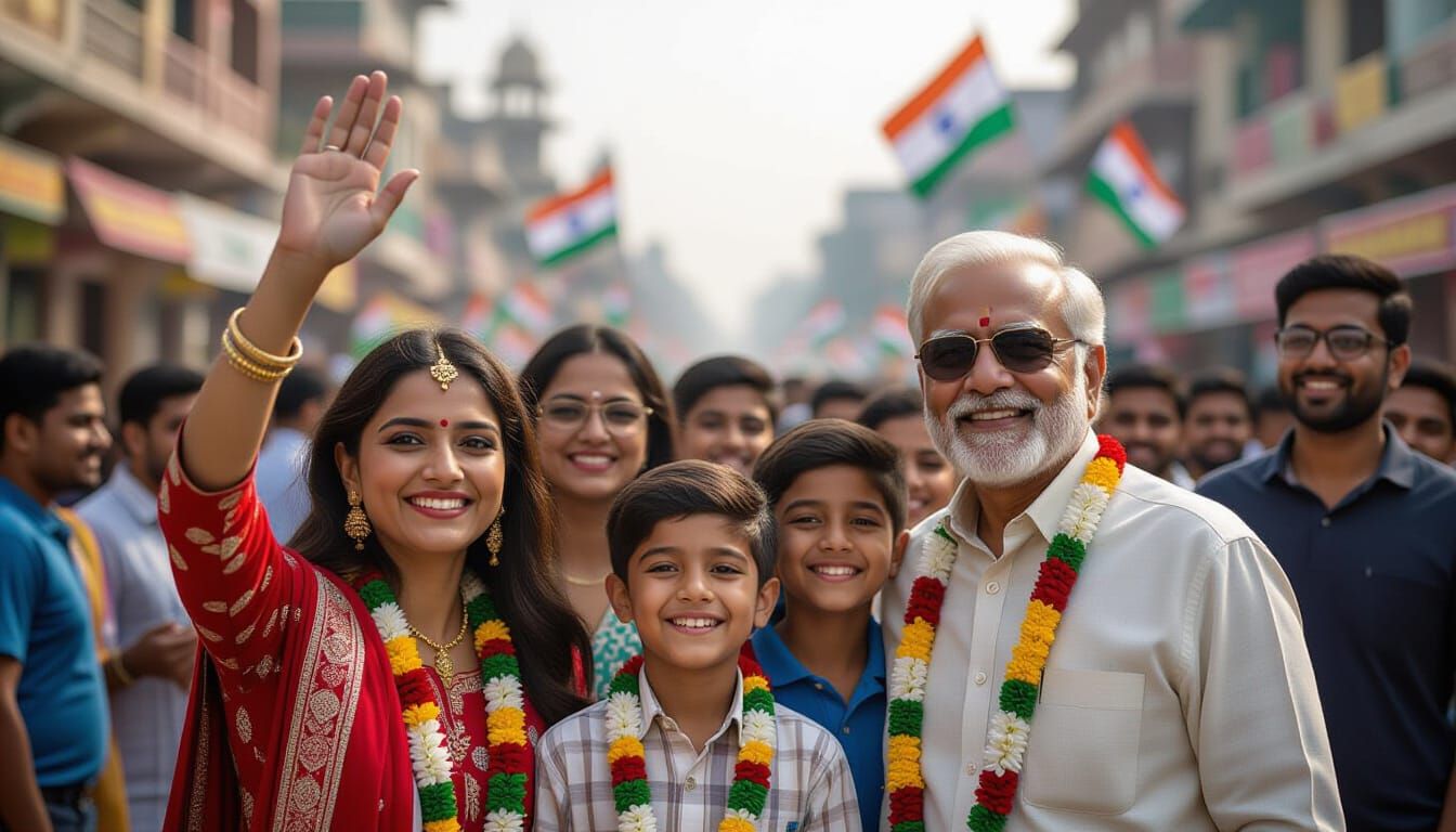 Independence Day Celebration: A Hyperrealistic Drone Shot