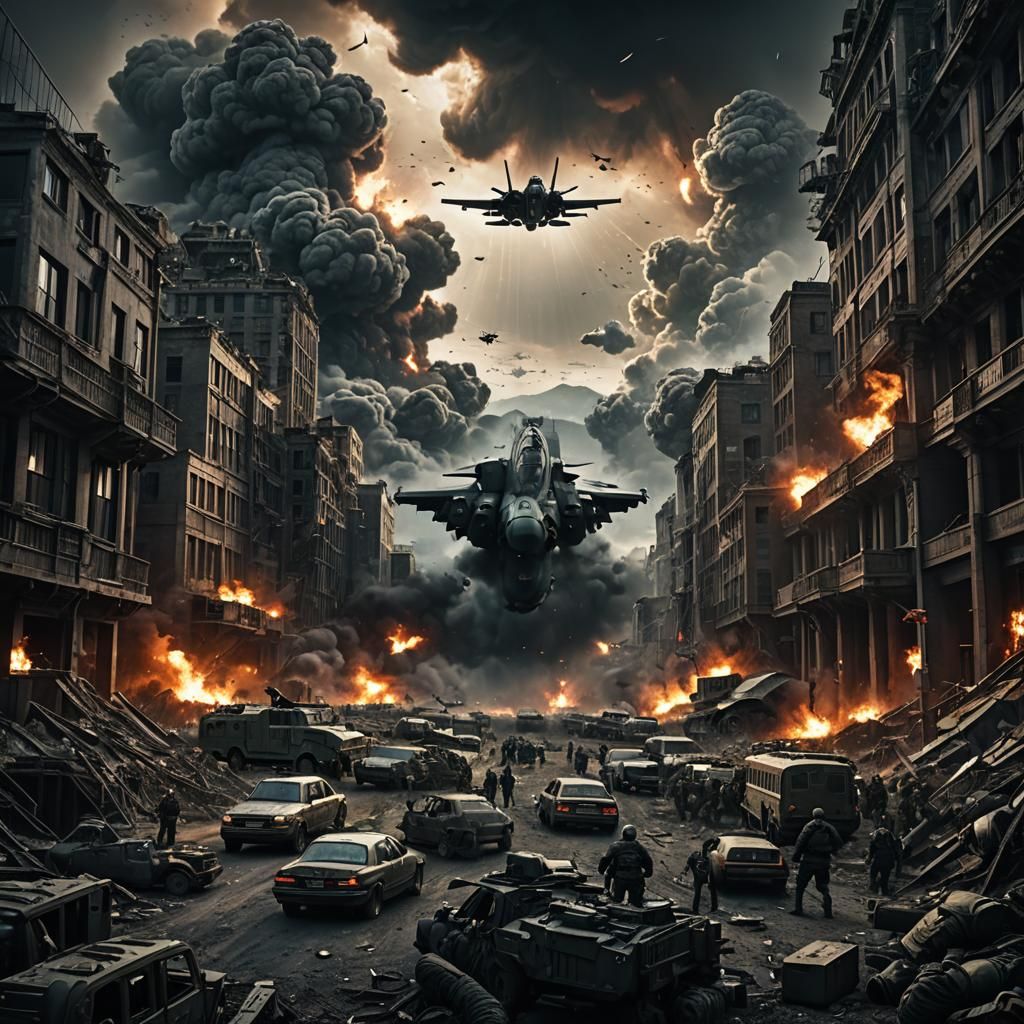 World War 3: Epic Cinematic Digital Painting