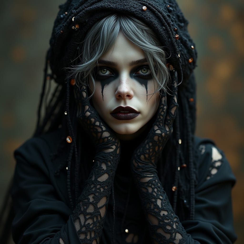 Gothic Goddess in Noir Mystique