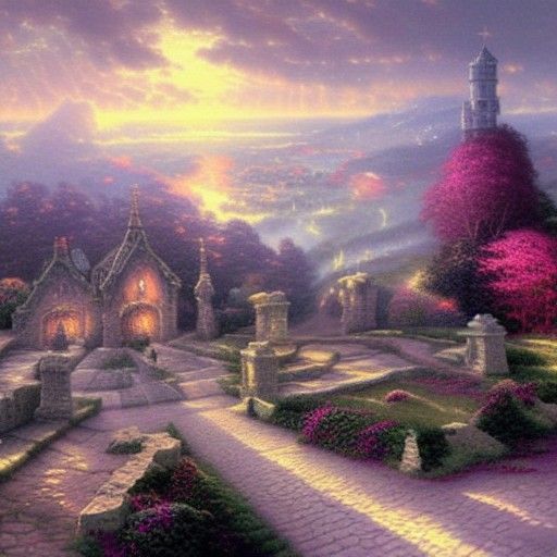 Battle of Hastings in Ethereal Fantasy Style