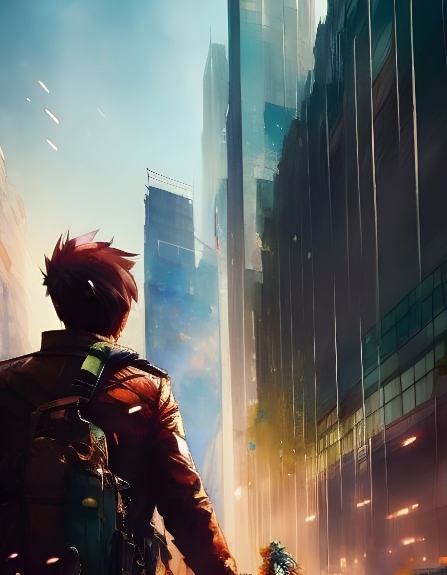 Watercolor Manga Illustration of United Nations