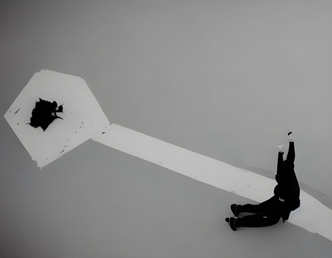 Cyberpunk Dystopian Sephiroth in Telekinesis Pose