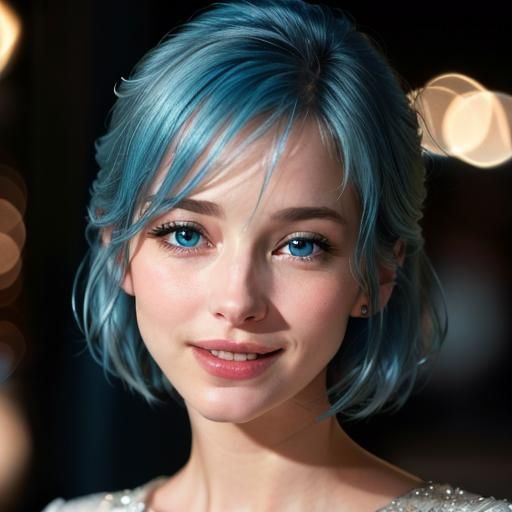 Joy from Inside Out 2 in Photorealistic Style