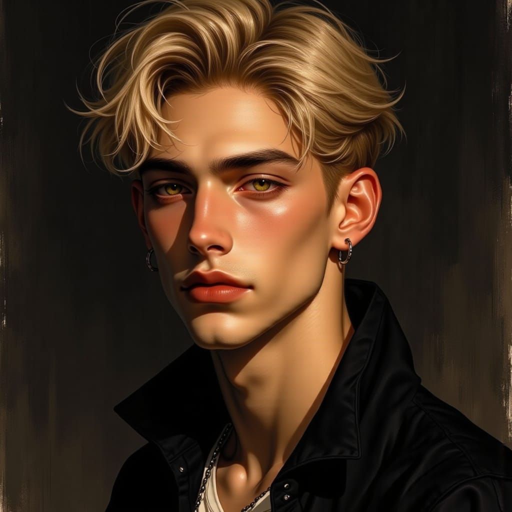 Portrait of Nix: Studious Young Man in Dramatic Light