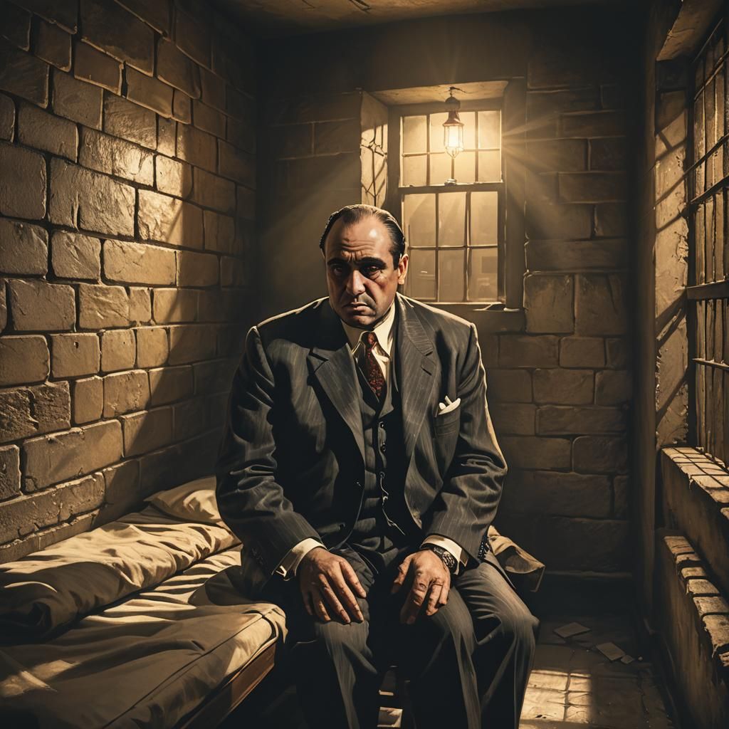 Al Capone in Jail Cell Concept Art