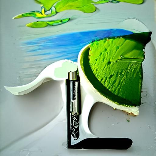 Colorful Ink Drawing of a Key Lime Pie