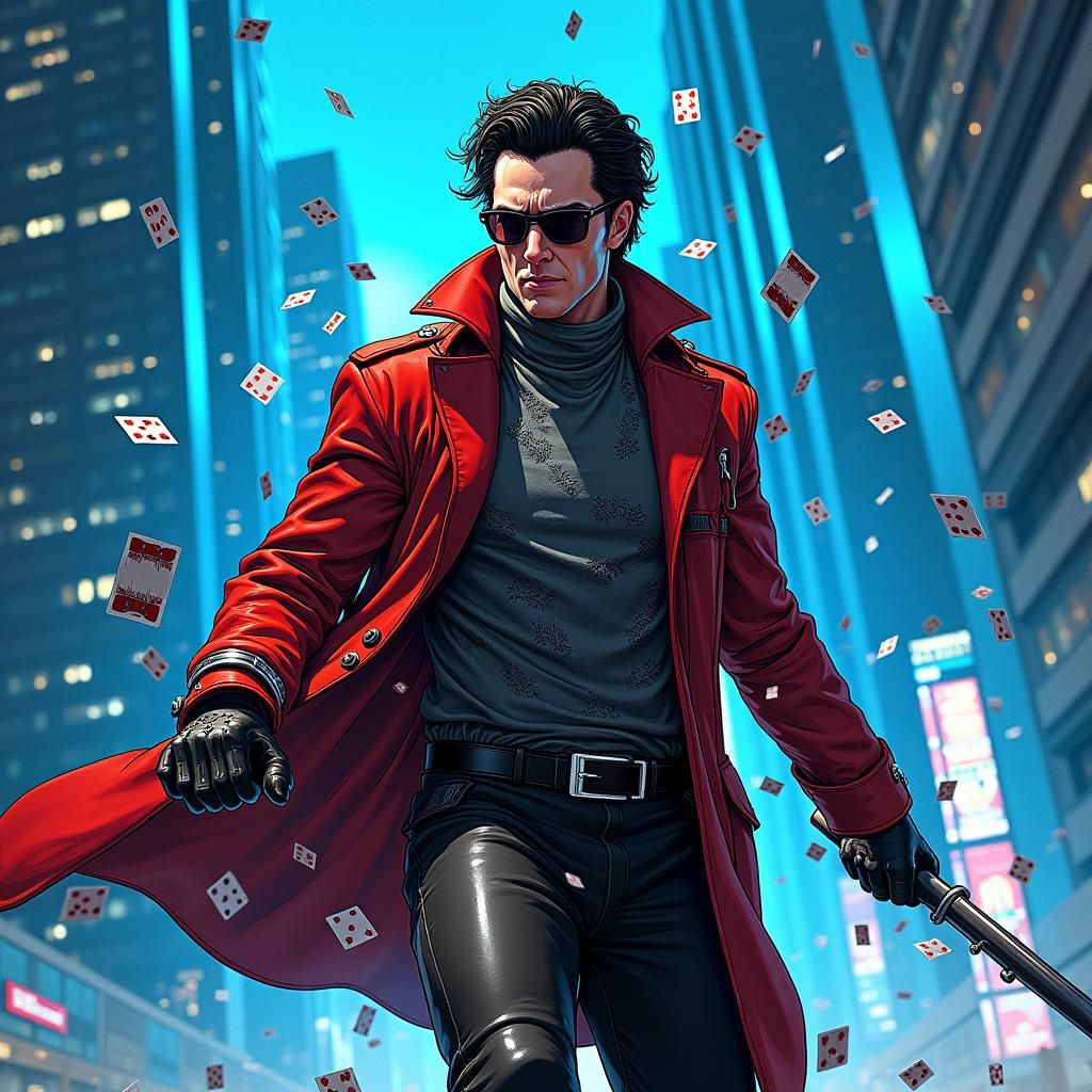 Gambit in High-Tech Desert, Graphic Art Style