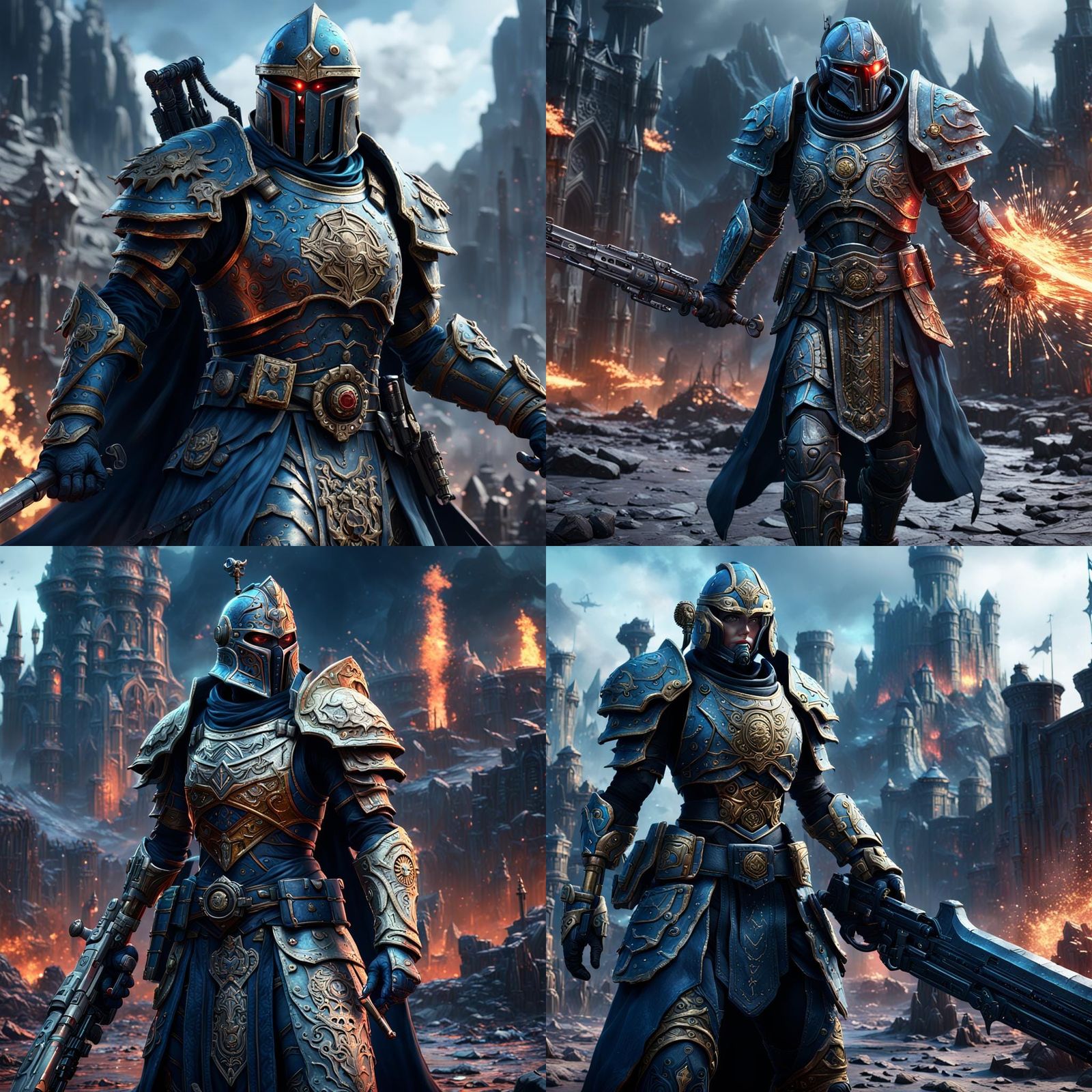 Detailed Sister of Battle Fantasy Art