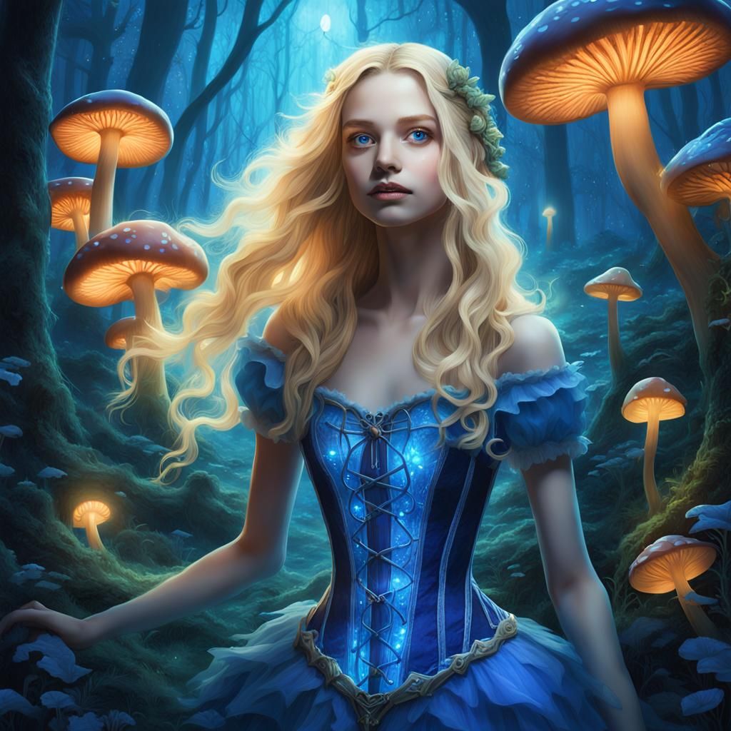 Enchanted Forest Stroll in Dark Crystal Graffiti Art