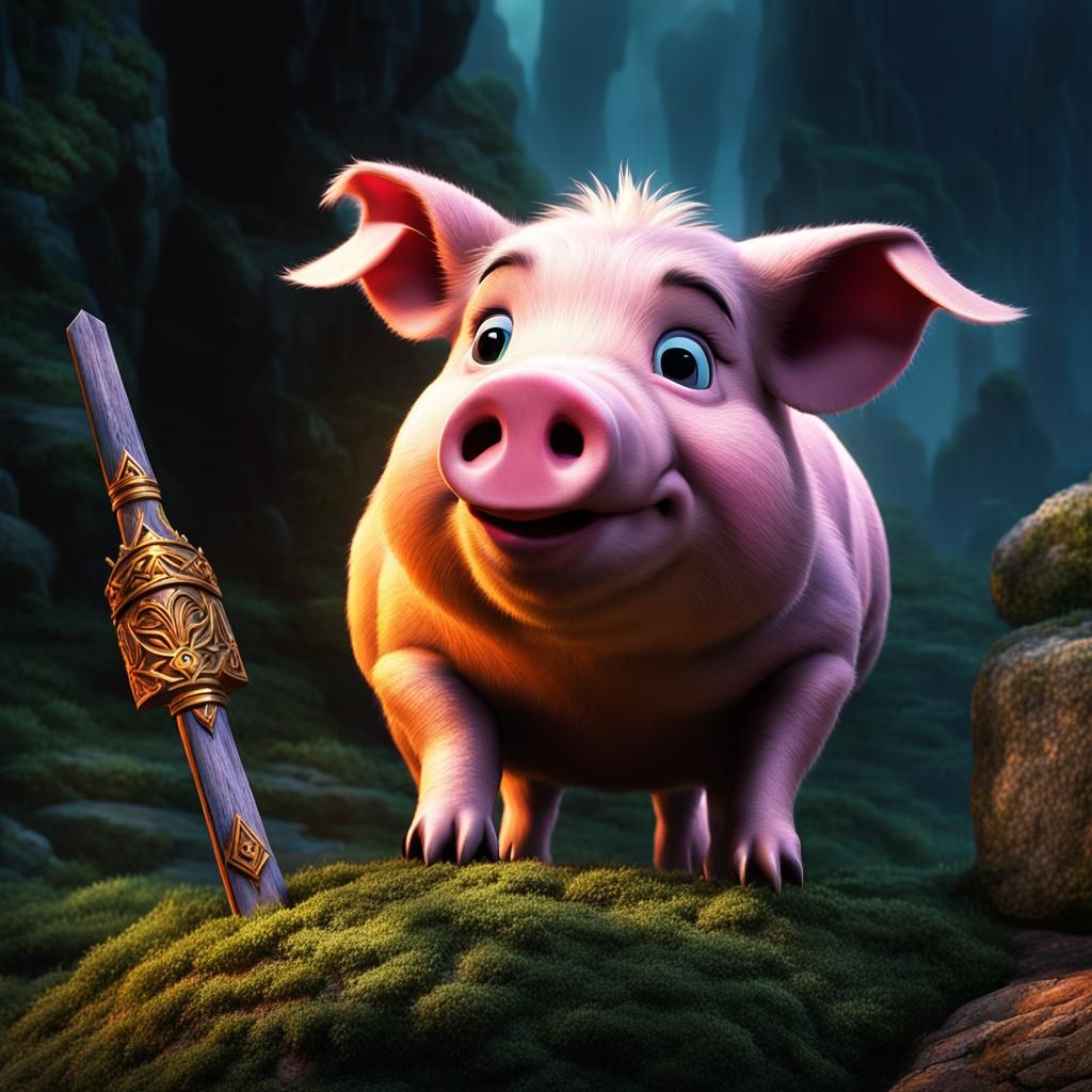 Hen Wen: Oracular Pig of the Black Cauldron