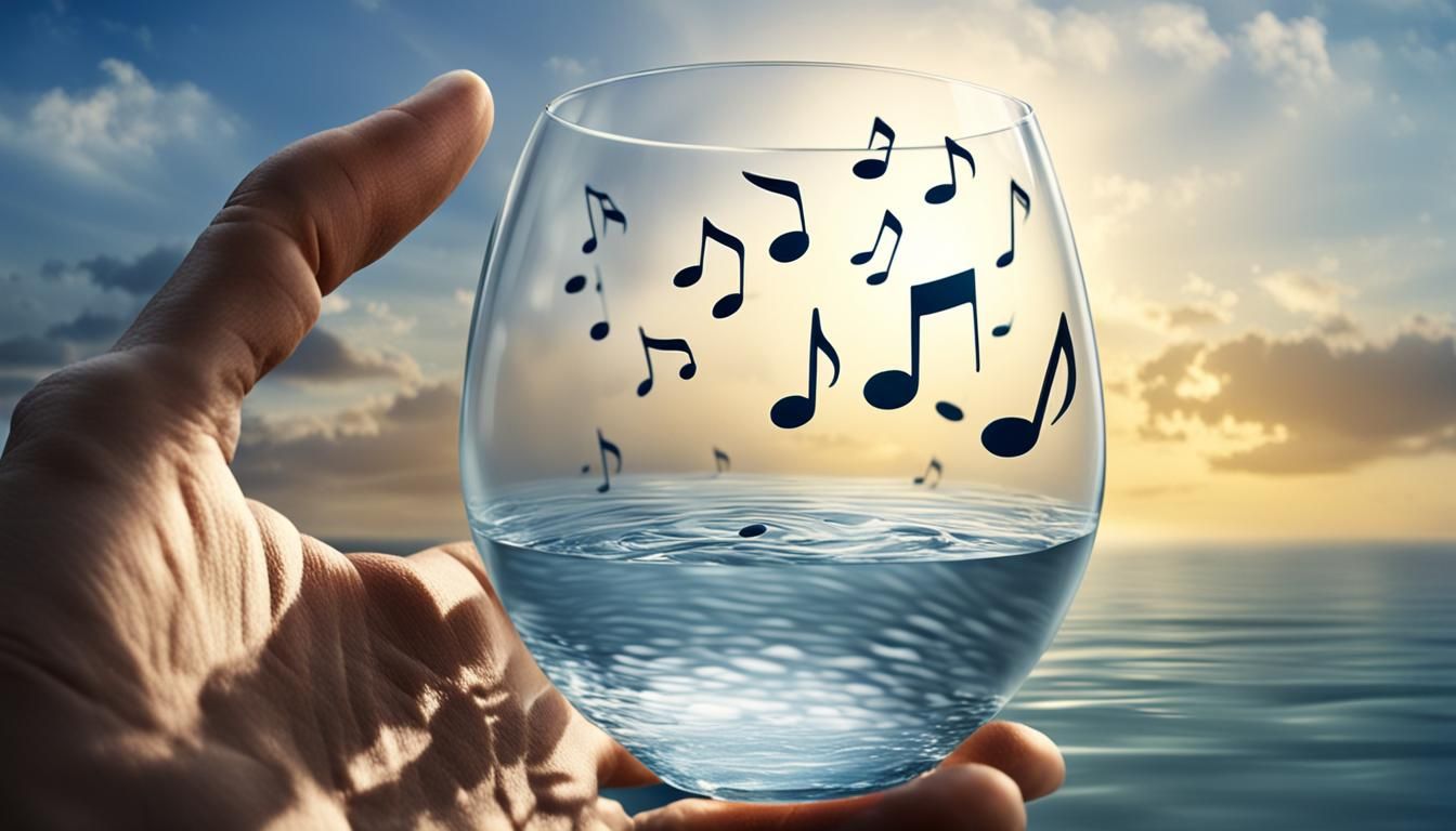 Ocean Sound Symphony: Water Glass Vibration