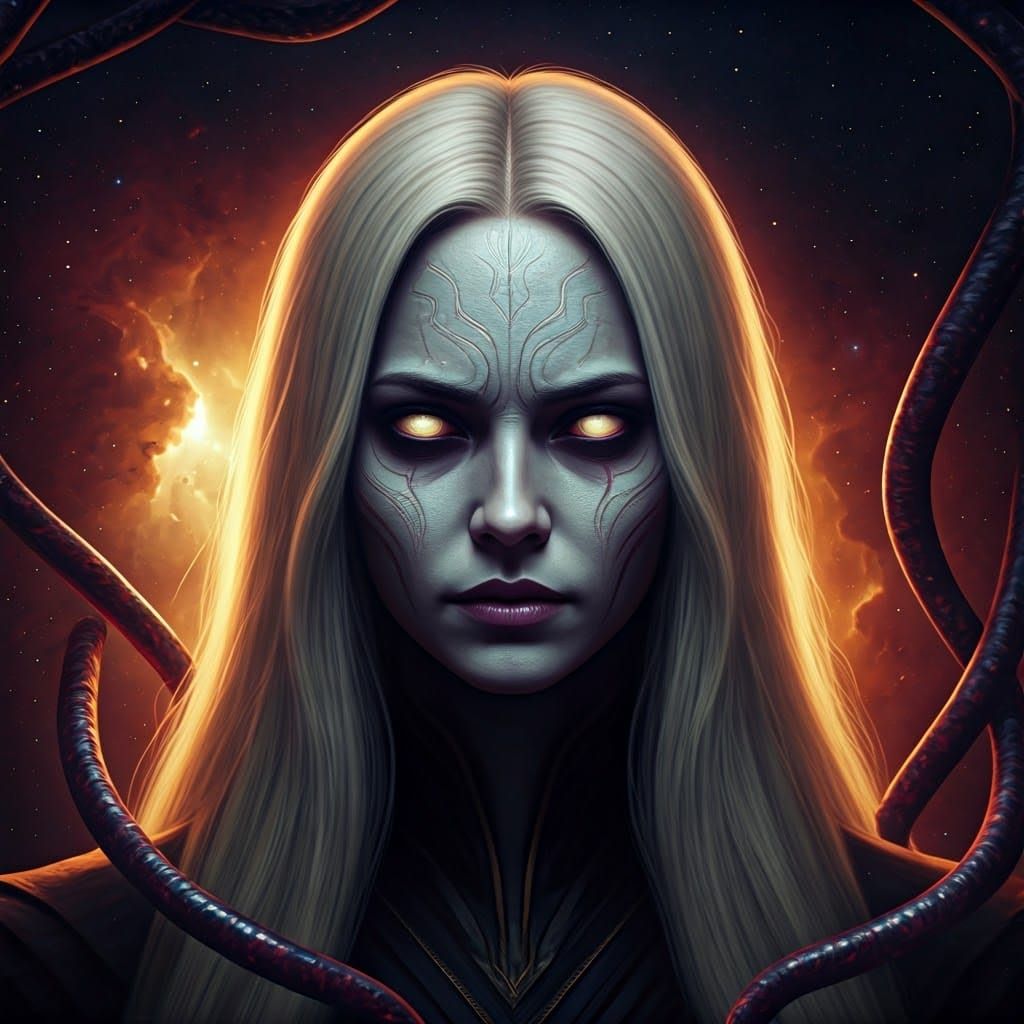 Mysterious Force Goddess Emerges from Shadows in Cyberpunk-I...