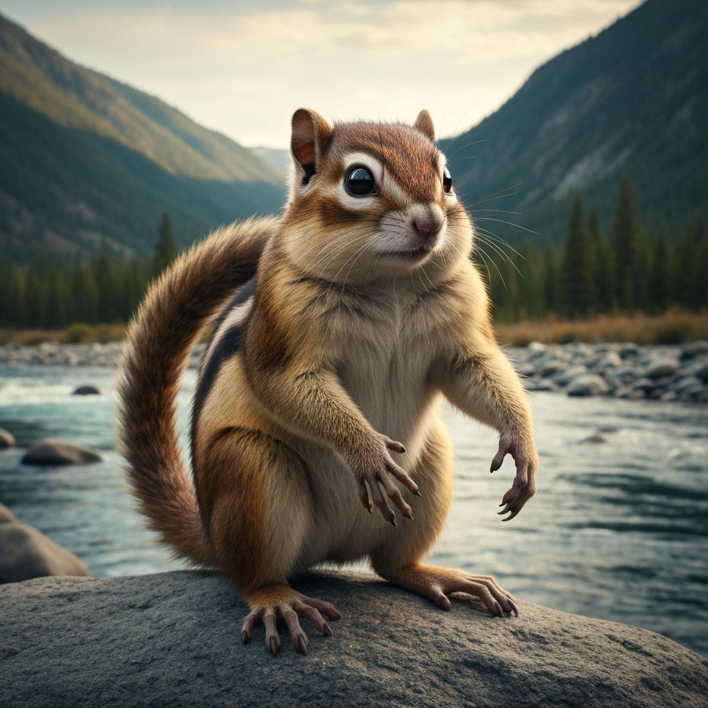 Chipmunk and Monkey Hybrid Animal Creation