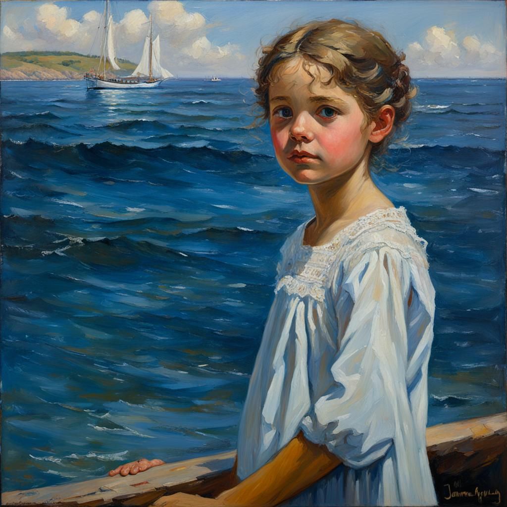 Elinor Portrait in Oil Painting Style